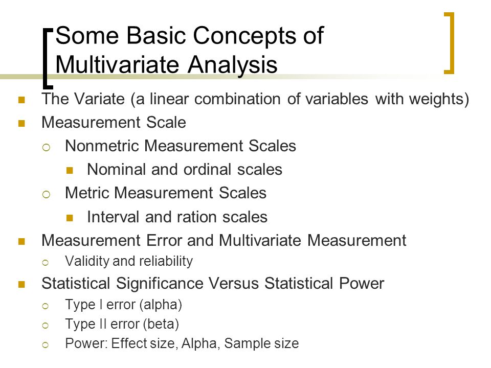 Multivariate Data Analysis Chapter 1 - Introduction. - ppt download