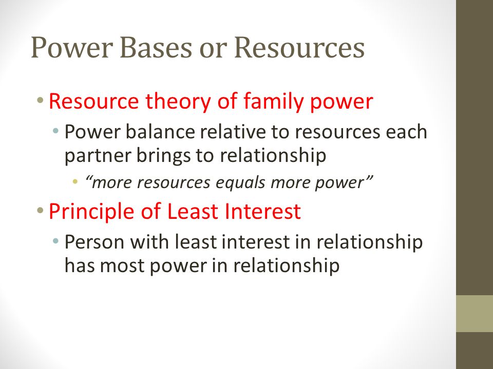 resource theory of power
