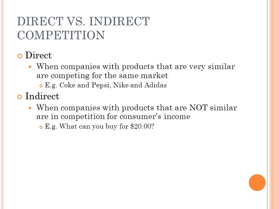 adidas indirect competitors