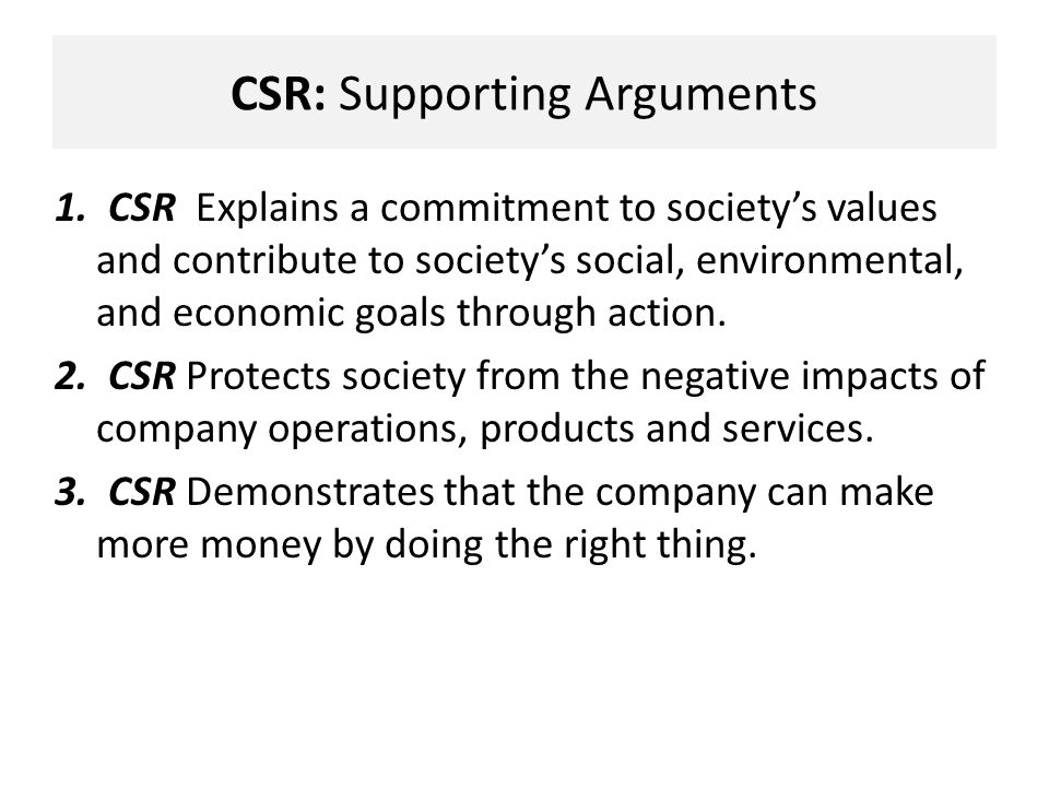 Benefits of CSR 1. Enhance relationships with stakeholders.