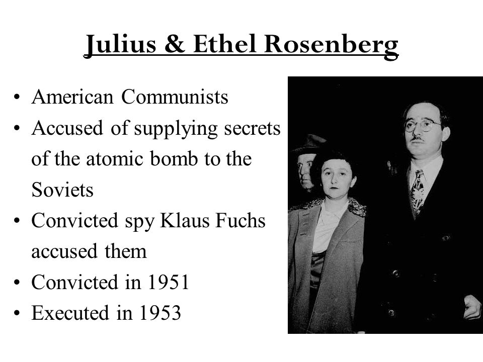 Image result for what were the rosenbergs found guilty of 1951
