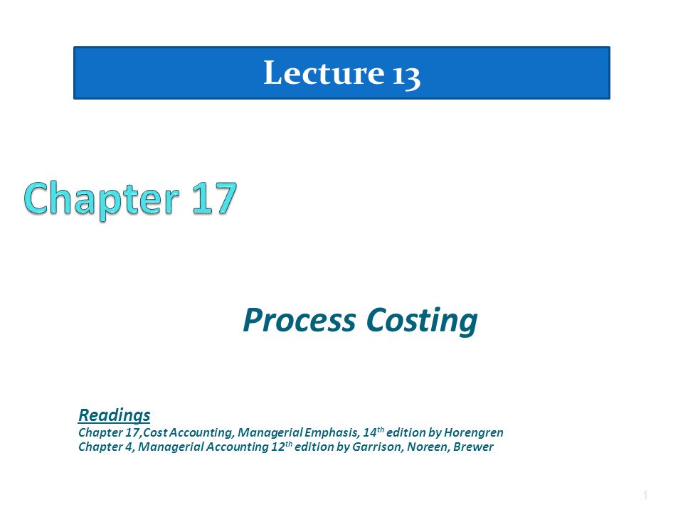 process costing lecture