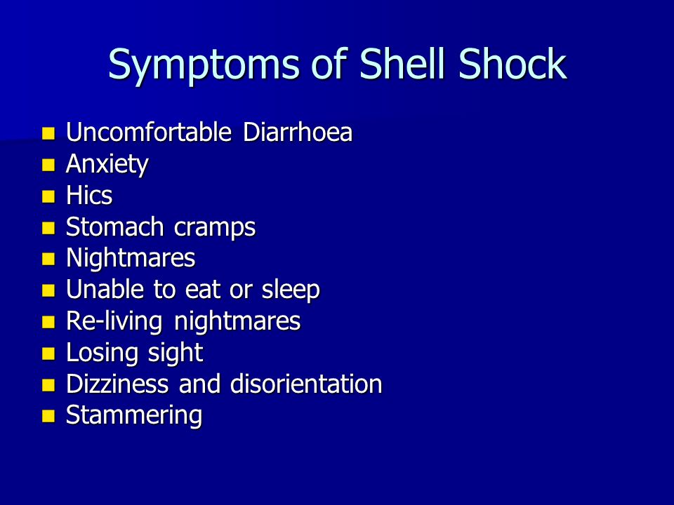 Shell shock - Definition, Meaning & Synonyms