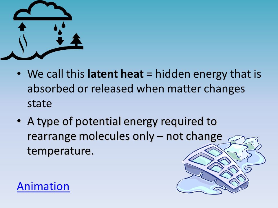 Phase Changes in Water AIM: How does the Atmosphere store energy? - ppt  download