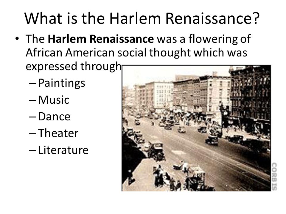 What is the Harlem Renaissance.