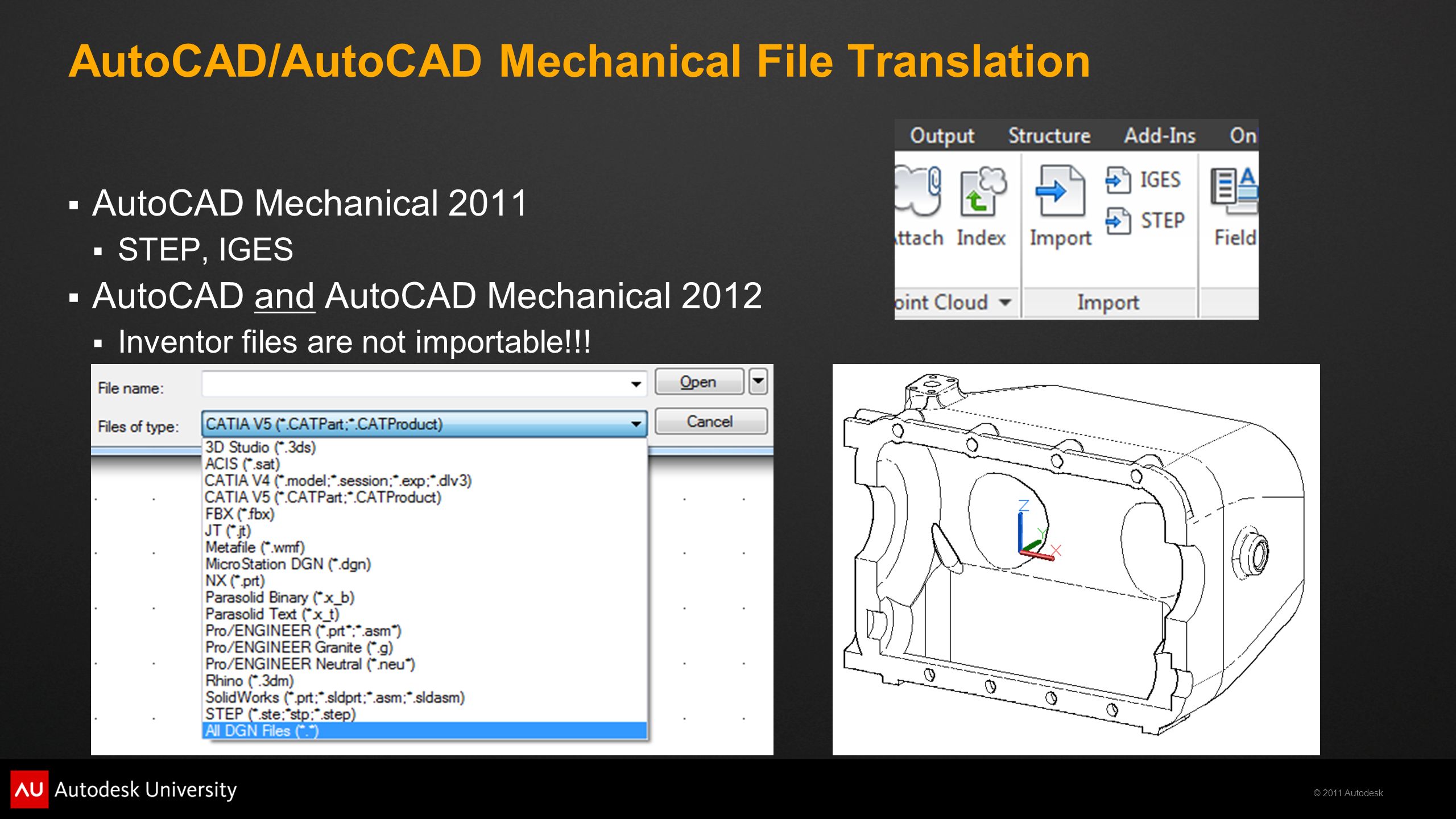 2011 Autodesk MA5737 – Mechanical Advantage: Using AutoCAD Mechanical for  2D Legacy and 3D Model Documentation Mark Flayler Senior Application  Expert. - ppt download