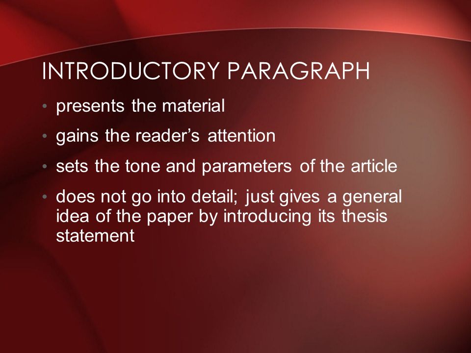 PARAGRAPH FUNCTIONS AND TYPES OF DISCOURSE. 1) Articulate how ...