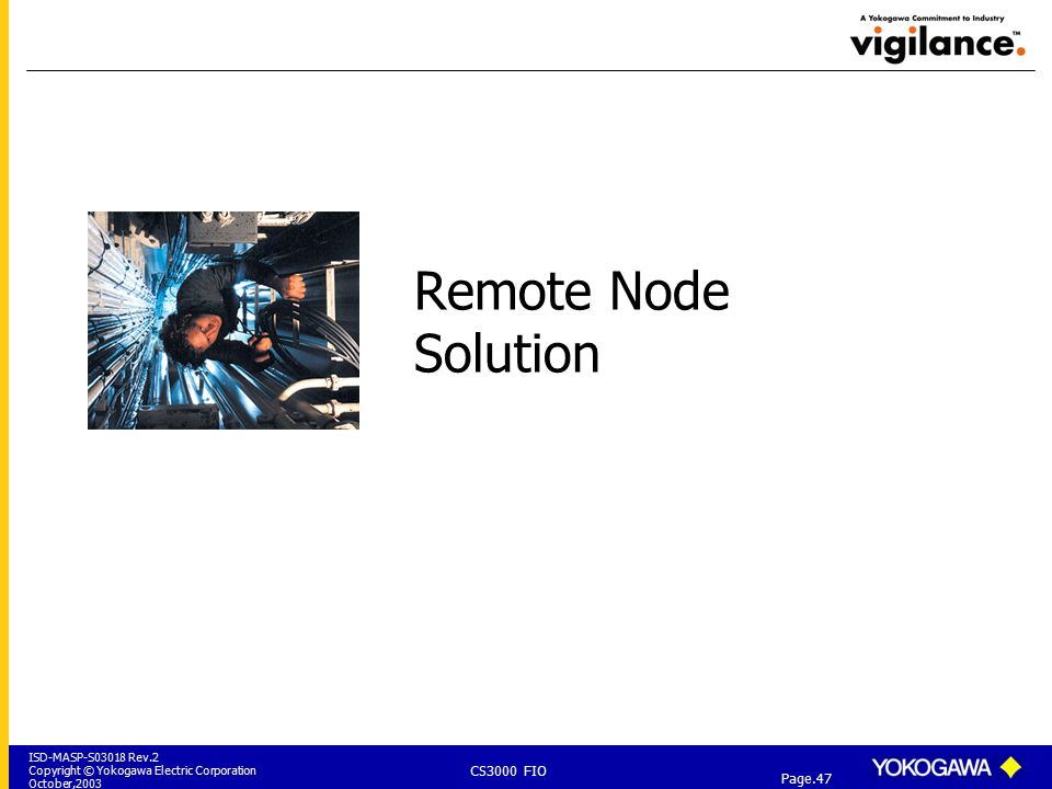 Yokogawa Electric Corporation ISD-MASP-S03018 Rev.2 Copyright ...