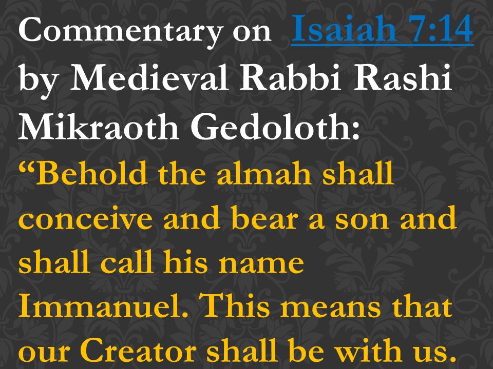isaiah 7 14 commentary
