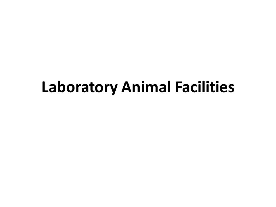 Laboratory Animal Facilities