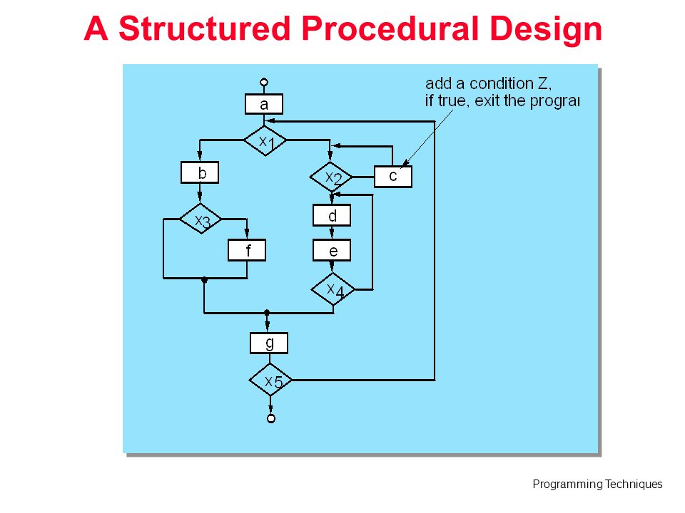 Programming Techniques A Structured Procedural Design