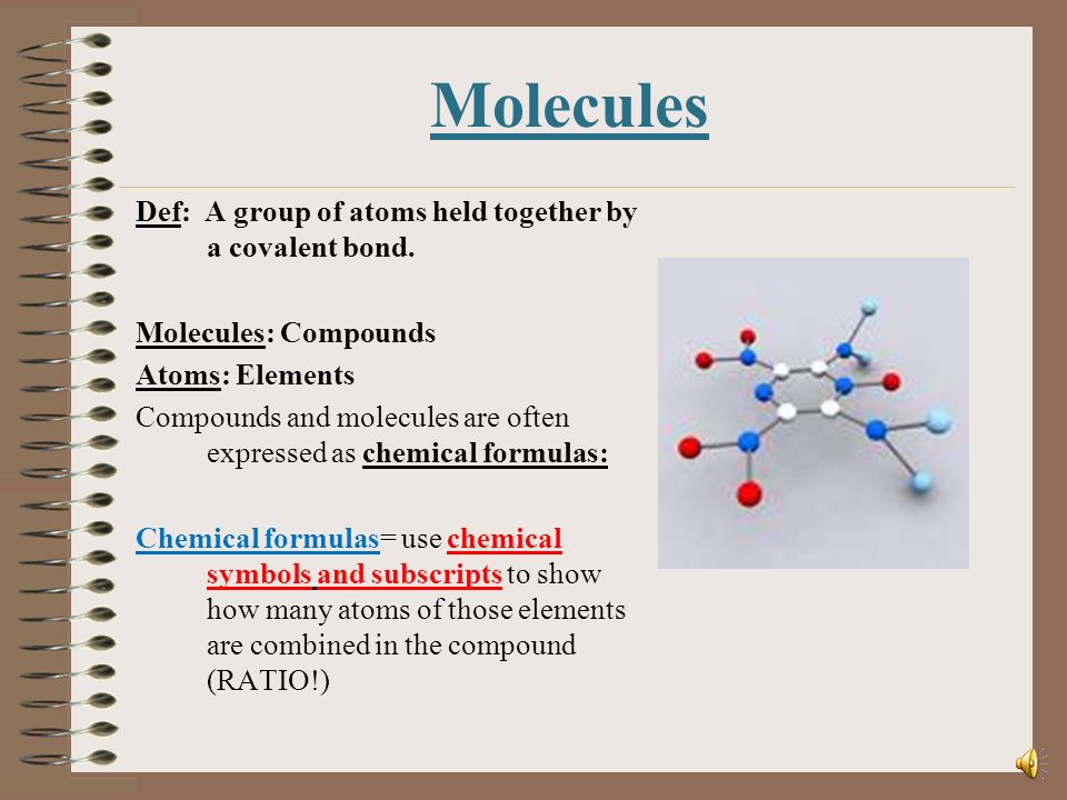 Elements to Compounds NCSCOS 4.02 Big Picture Elements are pure ...