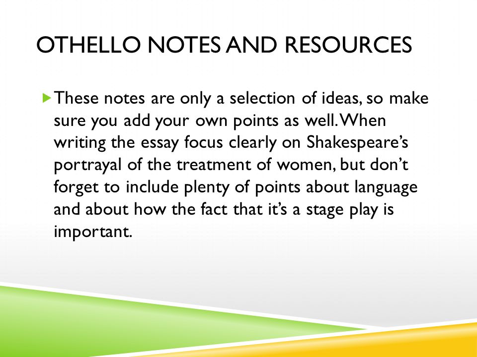 Poverty Essay Thesis Othello Essay About Healthy Eating also Example Thesis Statement Essay Othello Shakespeare Assignment Examine The Ways Shakespeare Essays On Health Care Reform