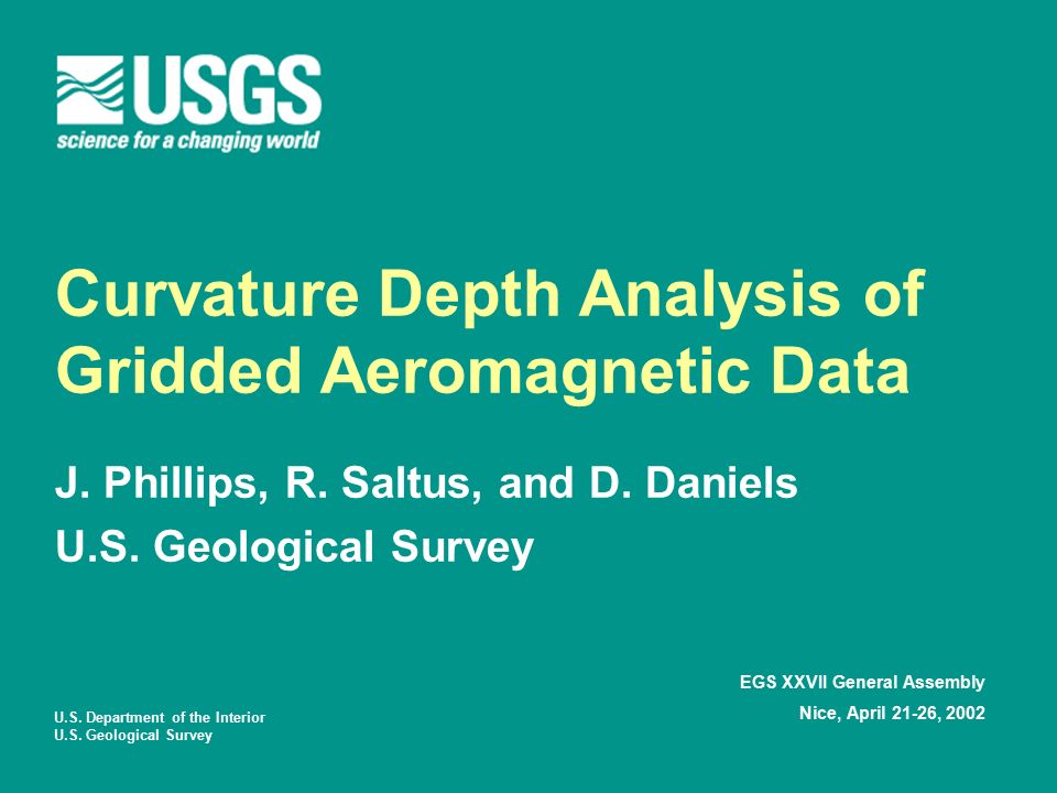Curvature Depth Analysis of Gridded Aeromagnetic Data J.