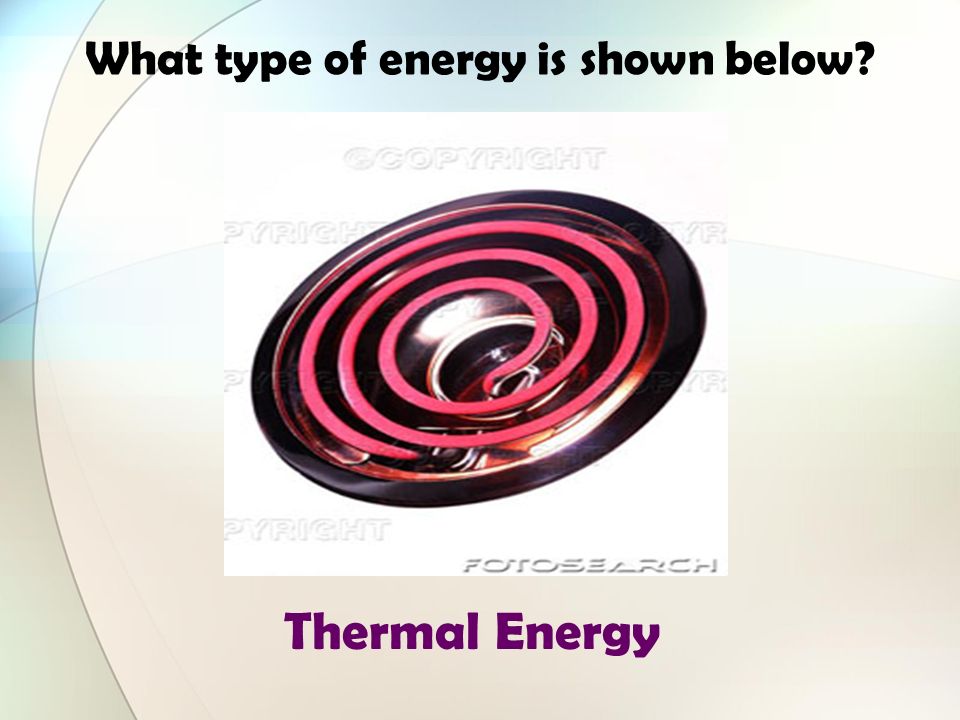 What type of energy is show here Sound Energy