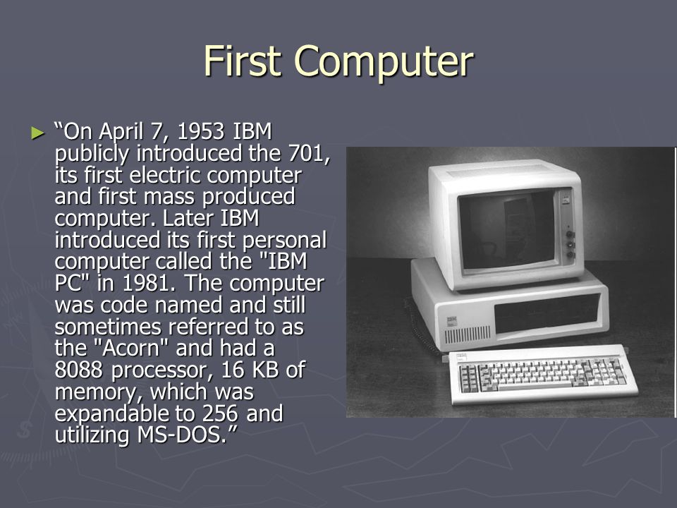 Strikt Kaliber Overdreven History of the Computer David Covarrubias. Terms of Computers ▻ Bit - A bit  or binary digit is the basic unit of information in computing and  telecommunications. - ppt download