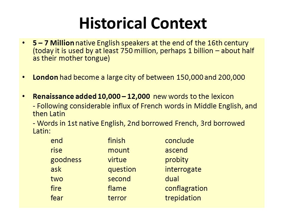 William Shakespeare & The History of English Language. - ppt download
