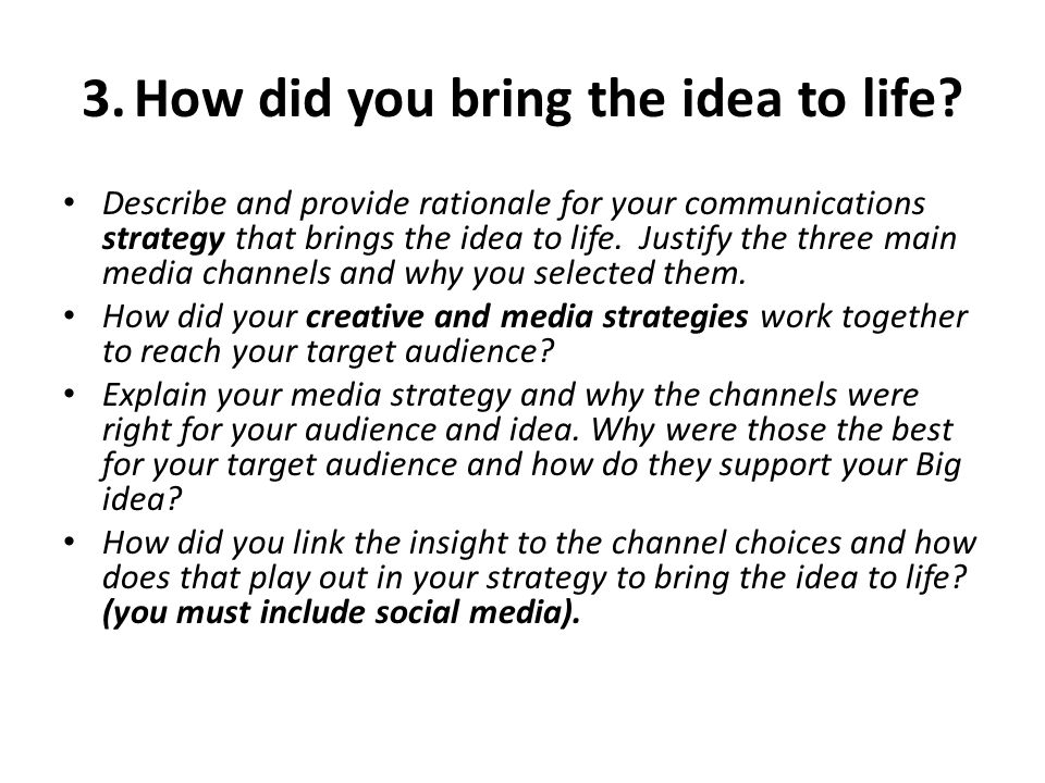 3.How did you bring the idea to life.