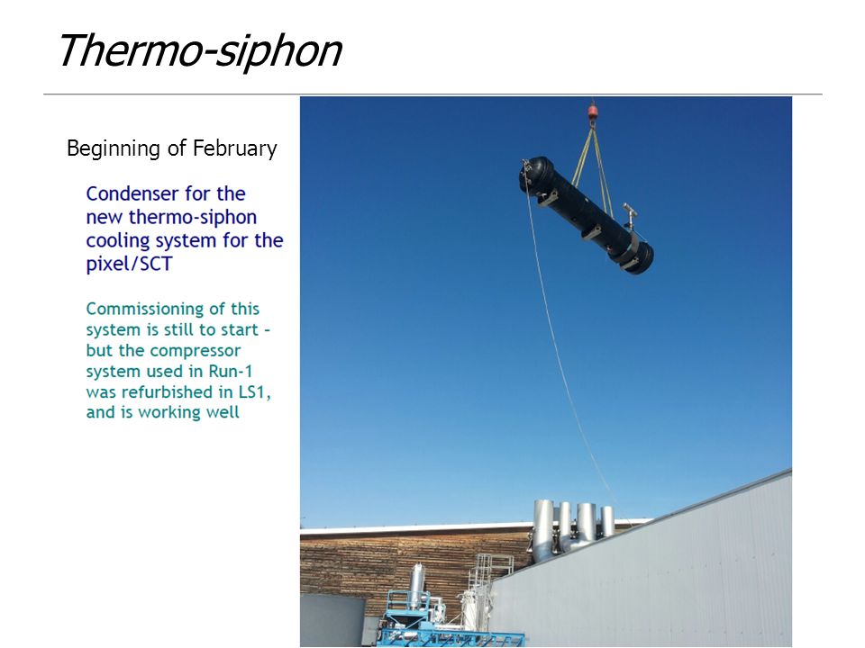 Thermo-siphon 32 17/04/2015ATLAS Readiness for Run2 – CSN1 Beginning of February