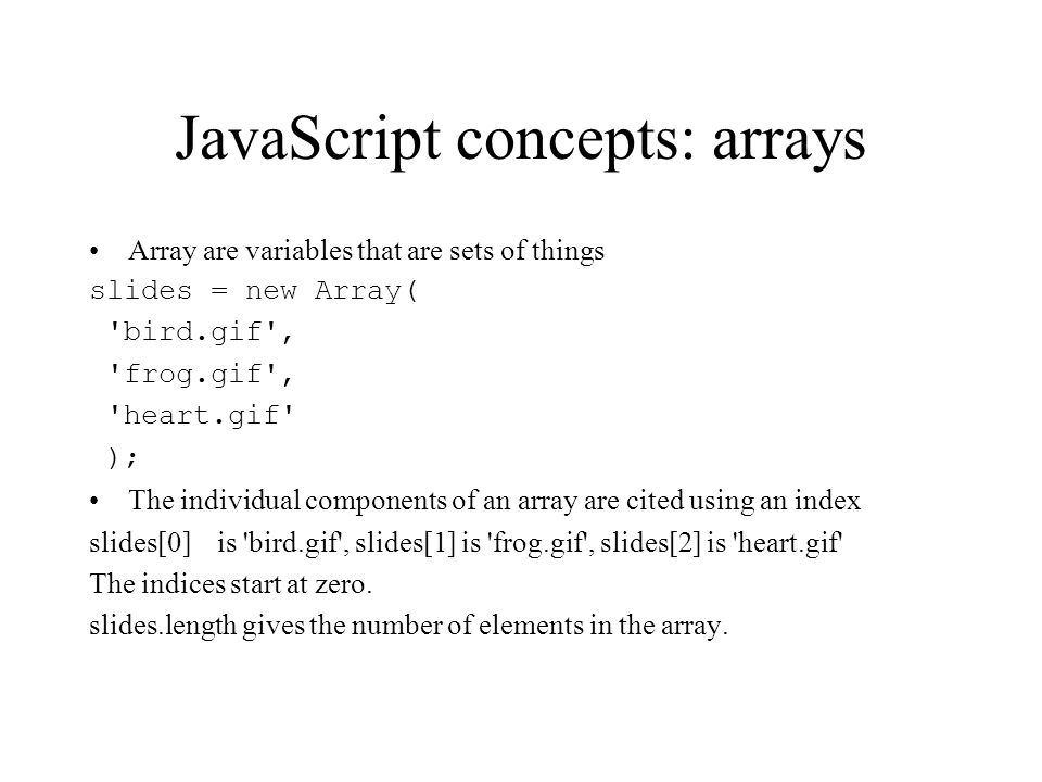 Creating Web Documents catch-up JavaScript slide show tools redirection ...