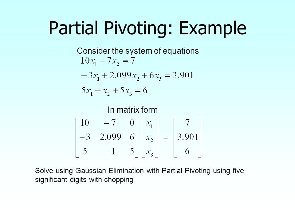 Gaussian Elimination Electrical Engineering Majors Author(s): Autar Kaw  Transforming Numerical Methods Education for. - ppt download
