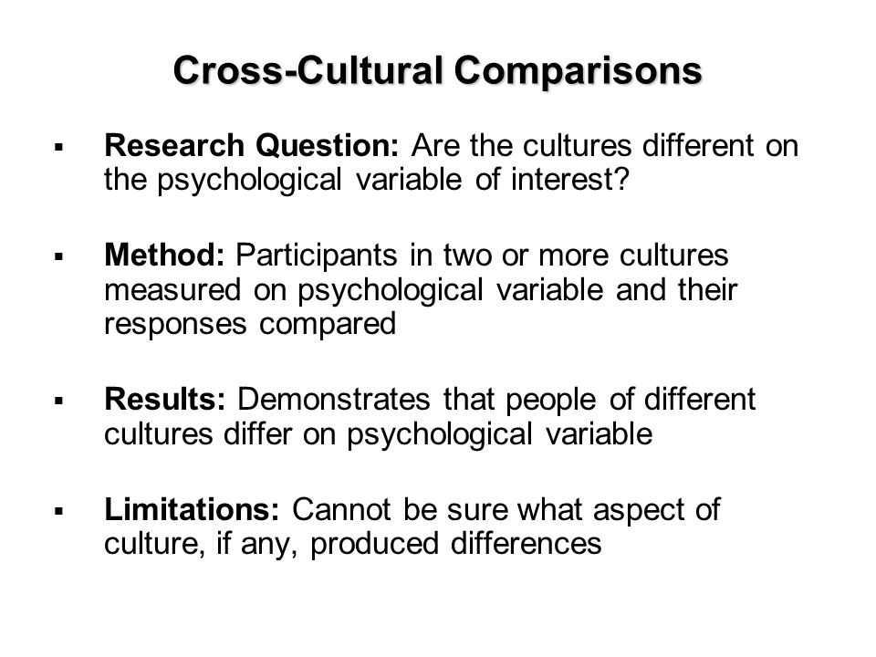 cross cultural research topics