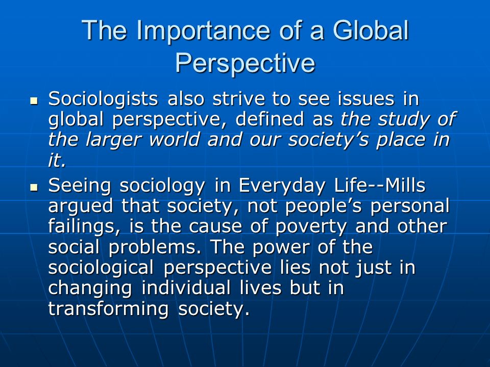 examples of sociological perspective in everyday life