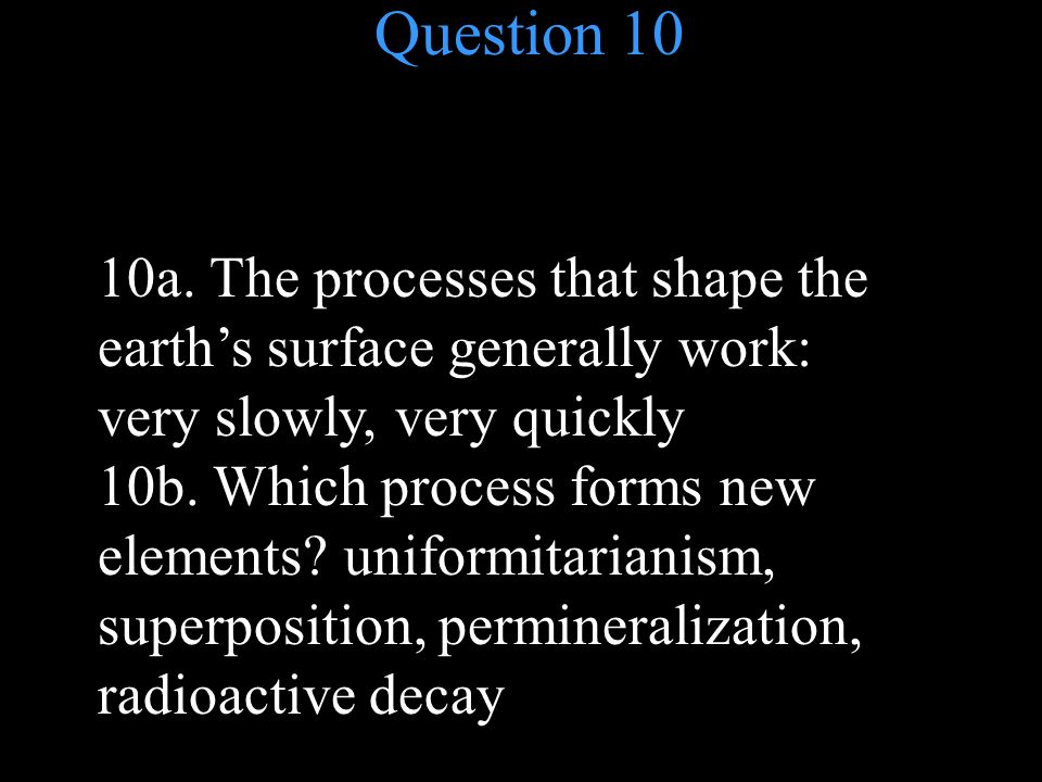 Question 10 10a.