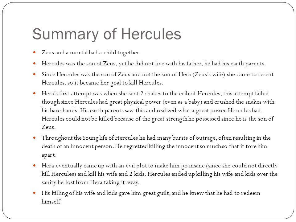 twelve labors of hercules summary