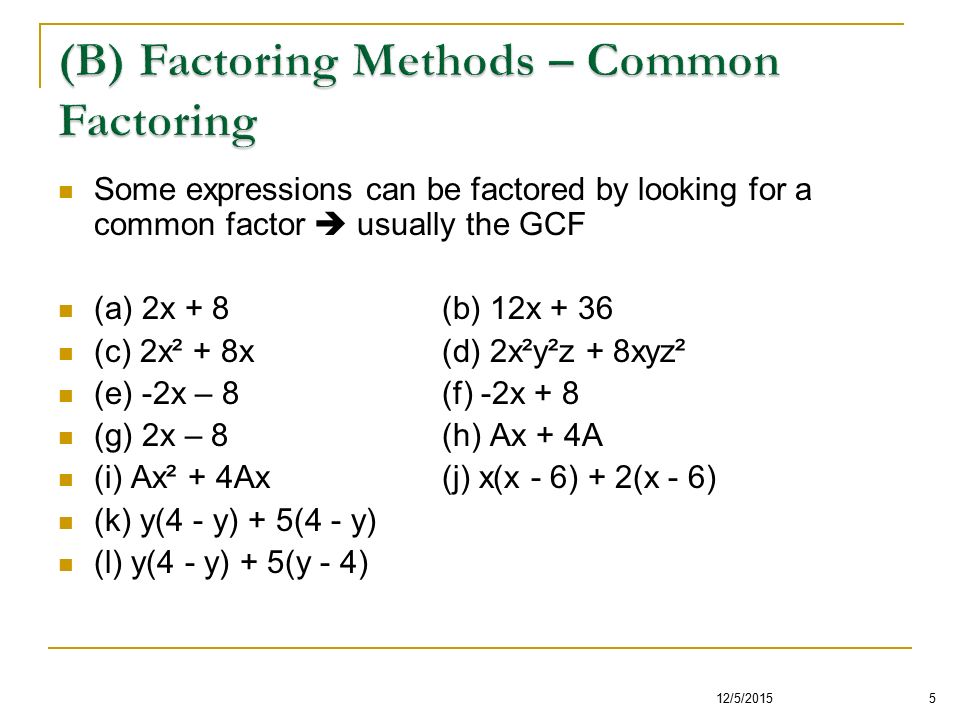 Lesson 5 Algebra Of Quadratic Functions Factoring Ib Math Sl1 Santowski Ppt Download