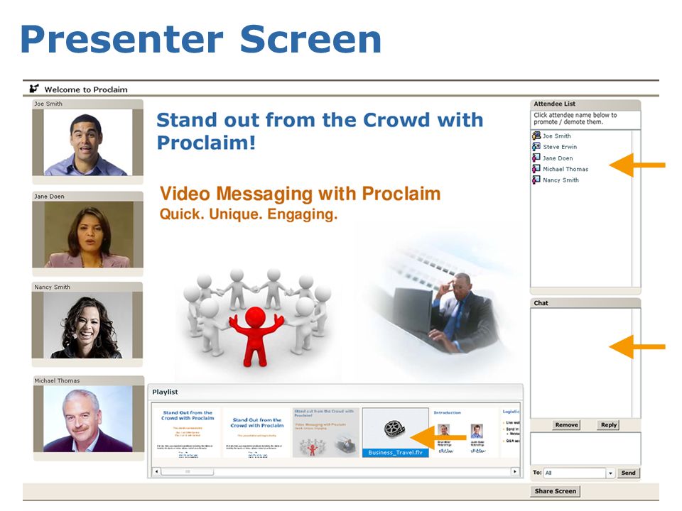 Presenter Screen