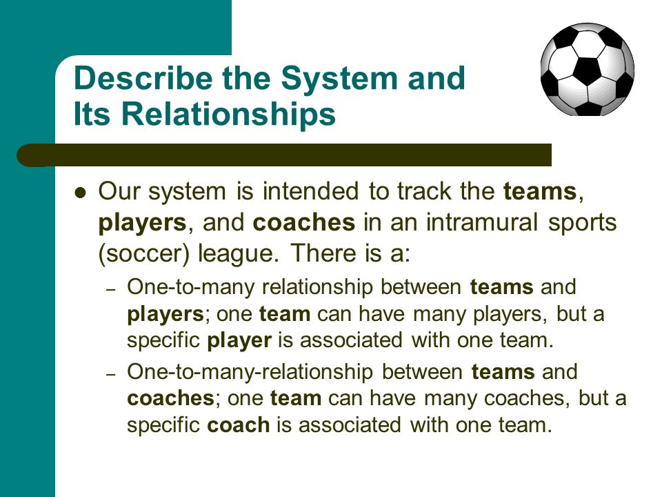 Any Sports League A Sample Presentation Depicting The Requirements Of ...