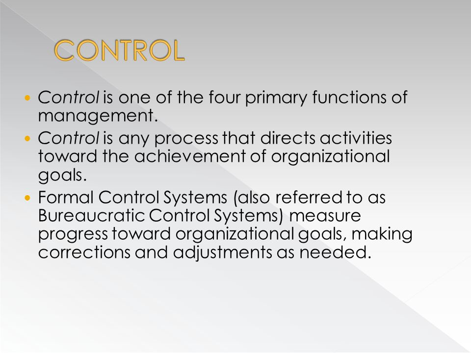 four primary functions of management