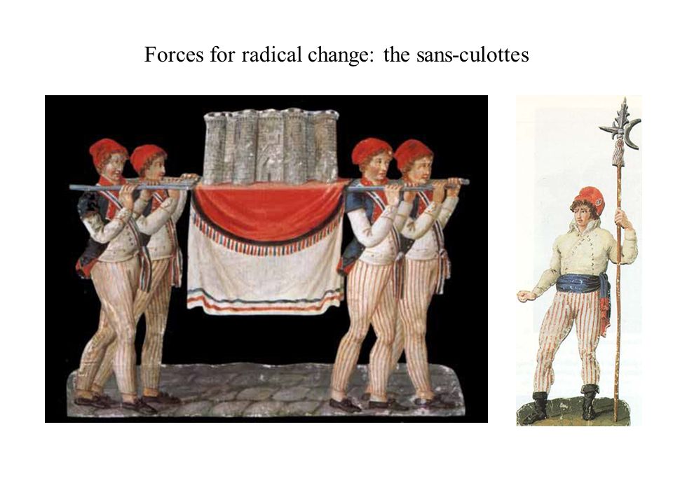 Forces for radical change: the sans-culottes