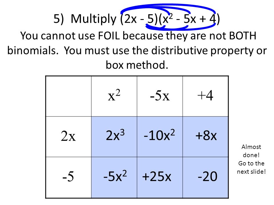 the third method is the box method this method works for every box method
