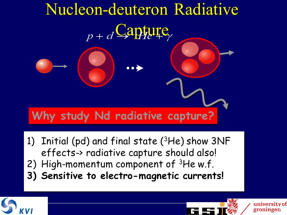 72 Nucleon-deuteron Radiative Capture Why study Nd radiative capture.