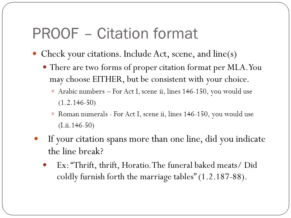 macbeth works cited how to cite a play in text mla