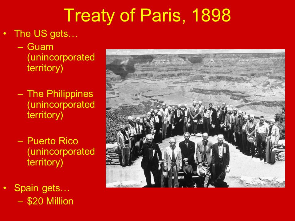 Image result for Treaty of Paris 1898