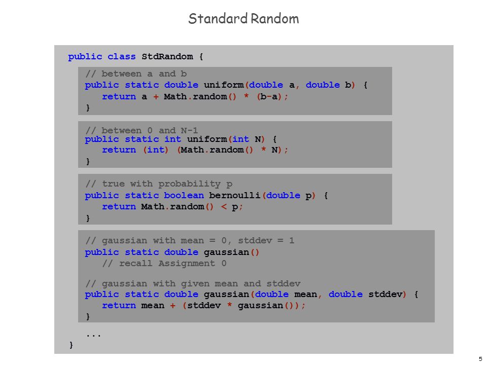 2.2 Libraries and Clients Introduction to Programming in Java: An ...