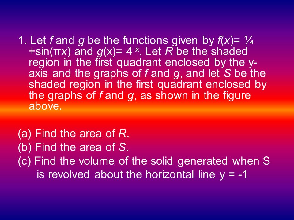 How To Solve An AP Calculus Problem Jon Madara Mark Palli