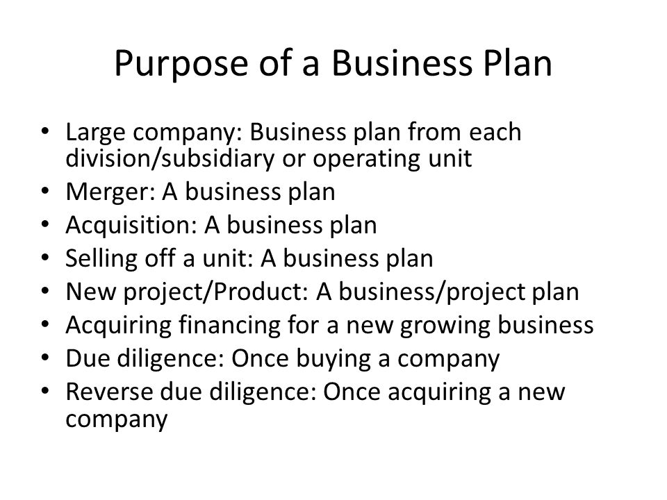 business plan new division