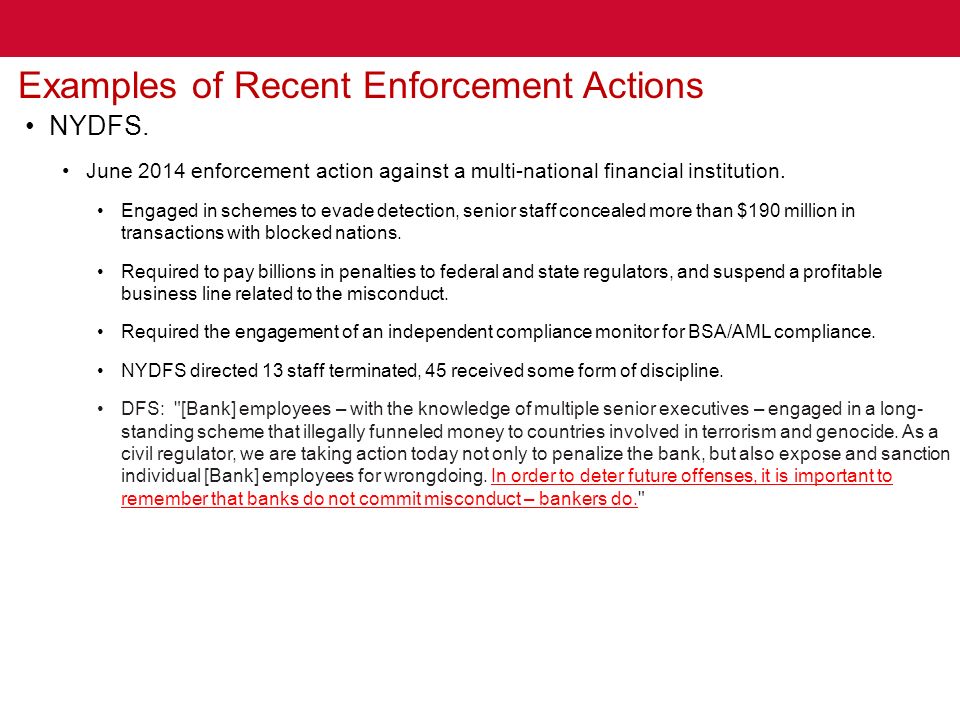 Depository and Licensee Enforcement Activity - New Jersey