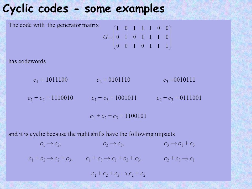 Information and Coding Theory Cyclic codes Juris Viksna, ppt download