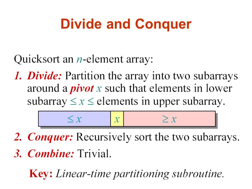 Quicksort lecture 4 quicksort divide and conquer ppt download