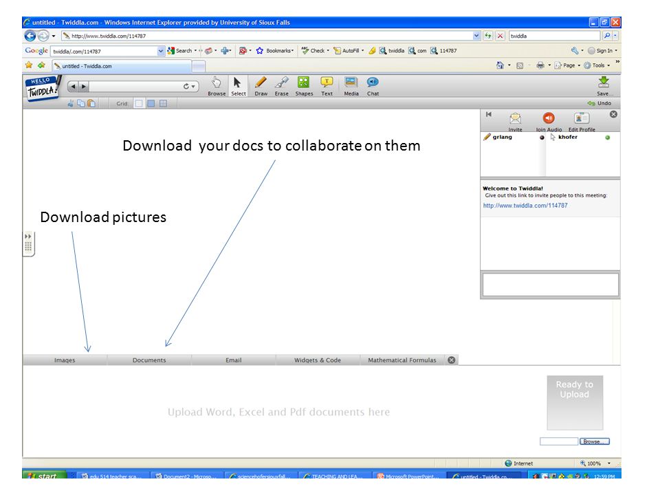 Download your docs to collaborate on them Download pictures
