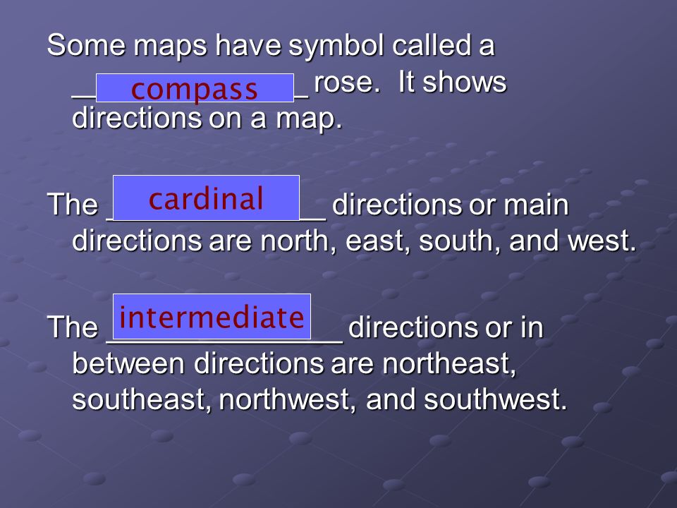 Some maps have symbol called a ______________ rose.