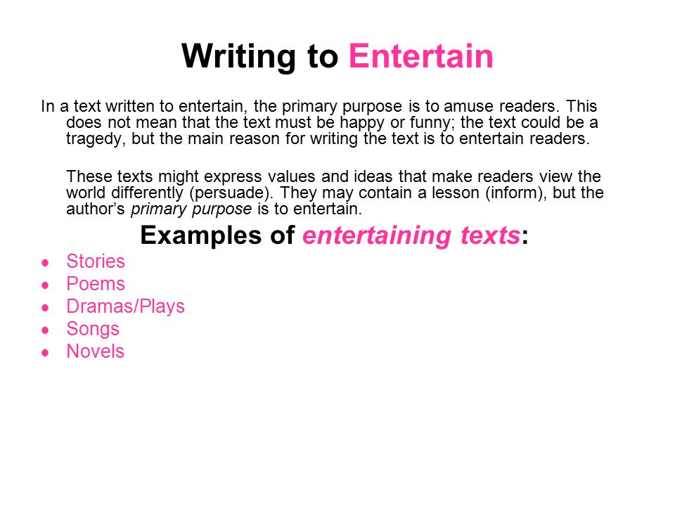 Author S Purpose Is The Main Reason The Author Writes A Piece Of Text An Author Can Have More Than One Purpose When Writing A Text A Reader Must Determine Ppt Download