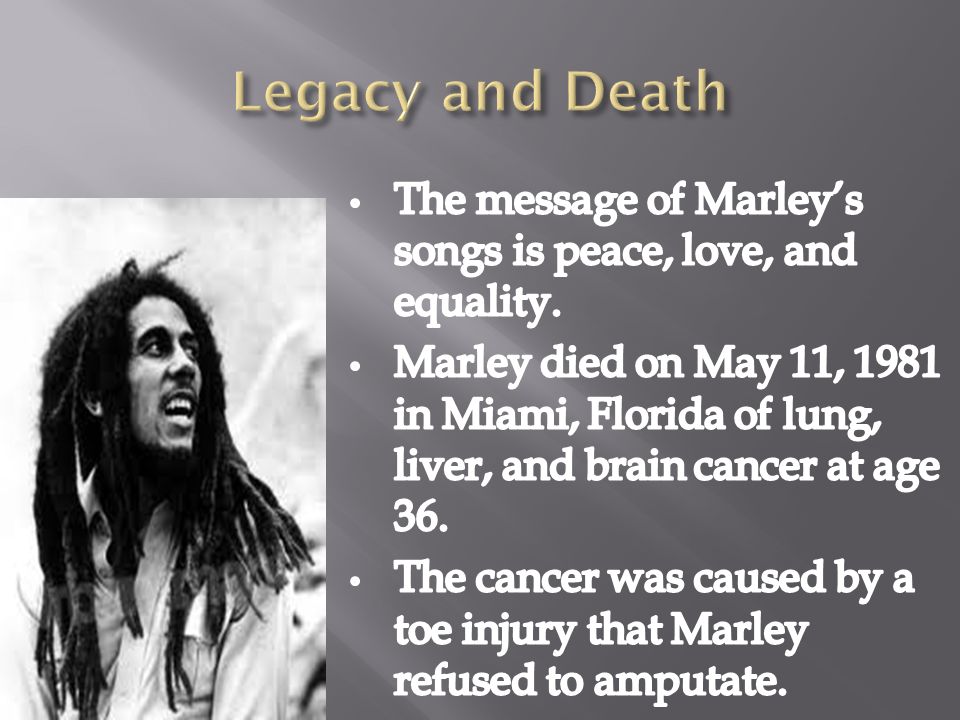By Matt Newson. Bob Marley was a famous musician who lived in Jamaica and  popularized Raggae music worldwide. - ppt download