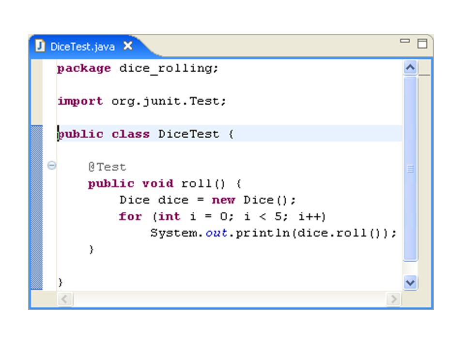 Craps Test Java Craps Test Java