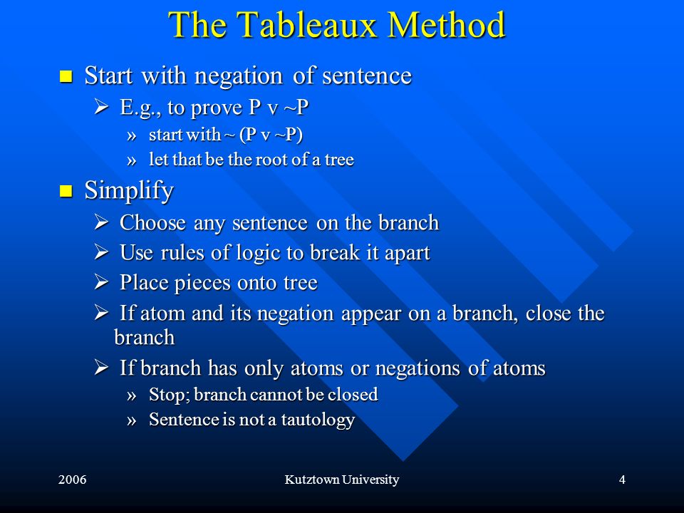Theorem Proving Semantic Tableaux CIS548 November 15, ppt download